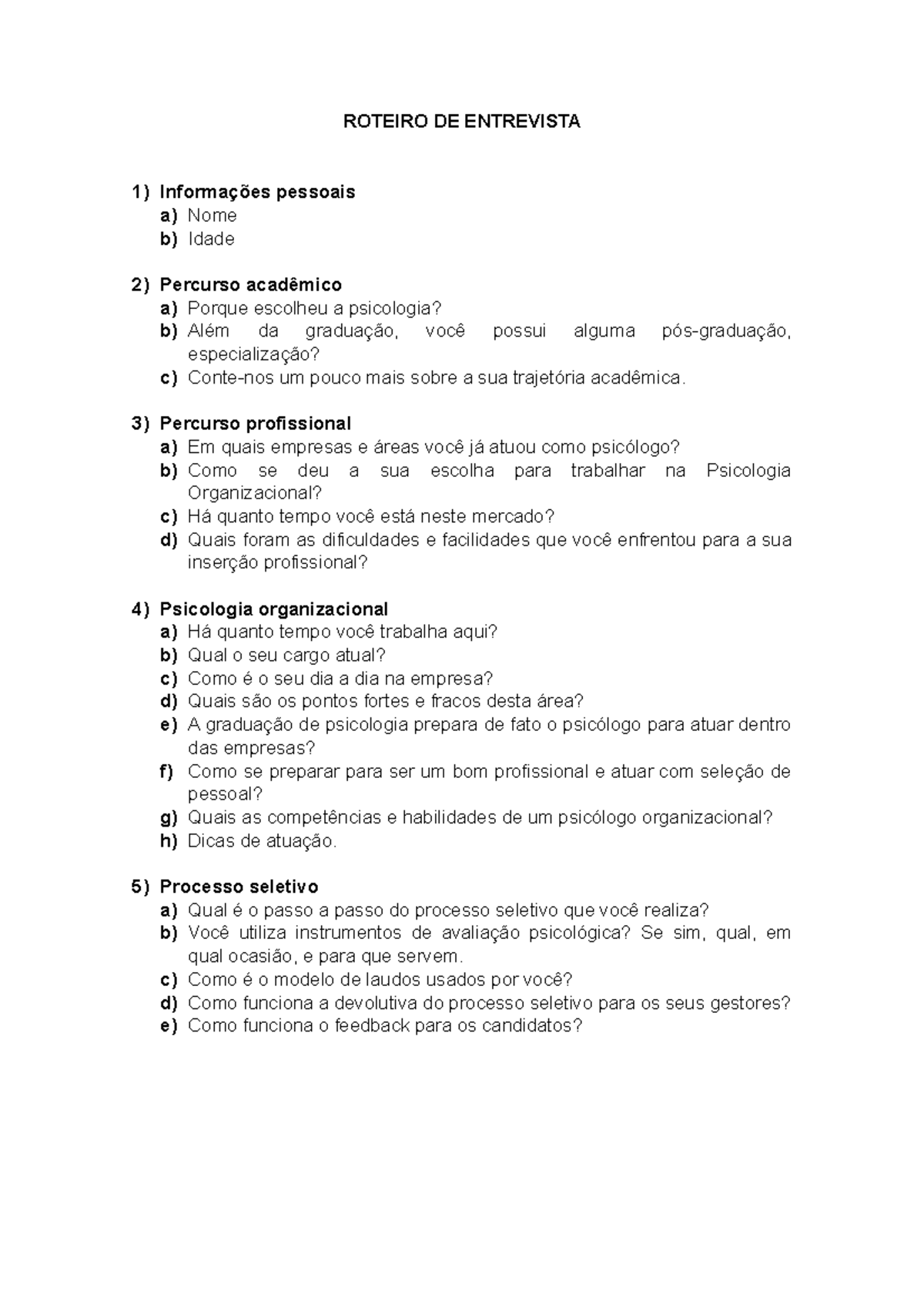 Roteiro De Entrevista Anamnese Para Avaliacao Psicologica L Anamnese Ficha Anamnese Fatos De 2800