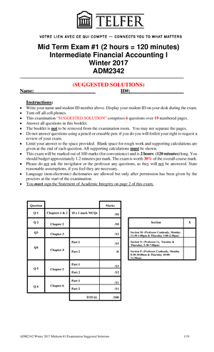 Final Exam 1 2020, Questions And Answers - ADM 2342X Final Exam ...