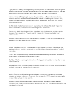 Basic Principles of Billing and Coding Notes - Billing and coding are ...