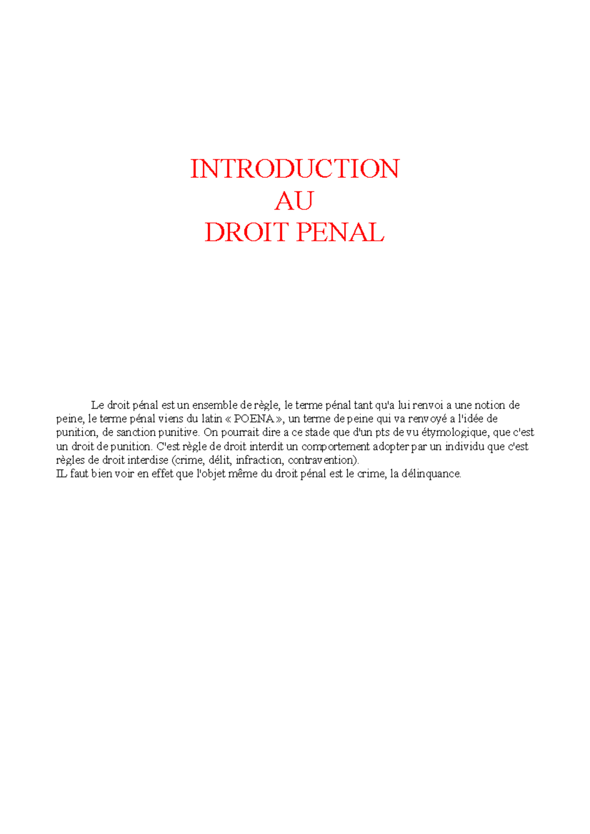 introduction dissertation droit penal