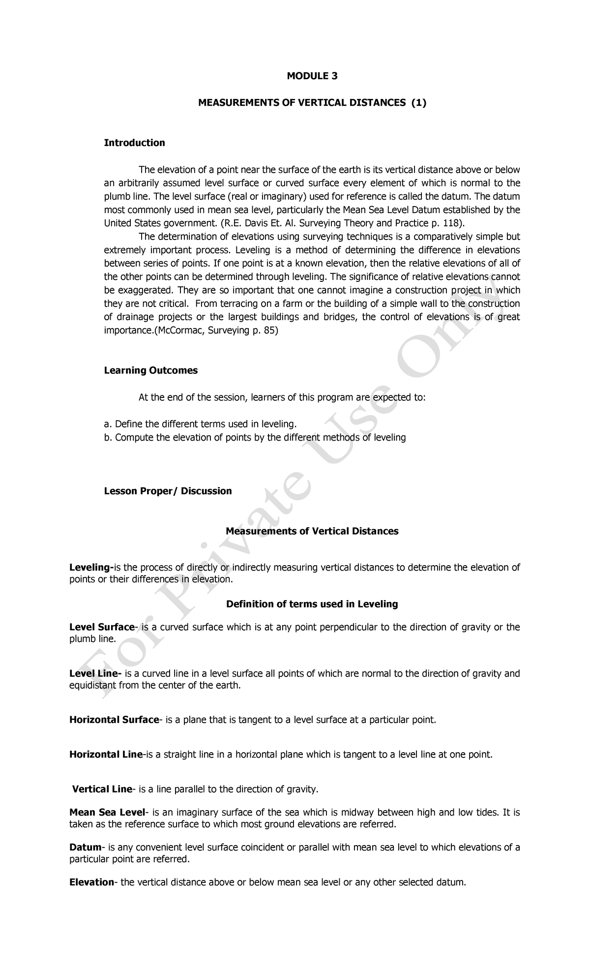Module+3-+Measurements+of+Vertical+Distances-converted - MODULE 3 ...