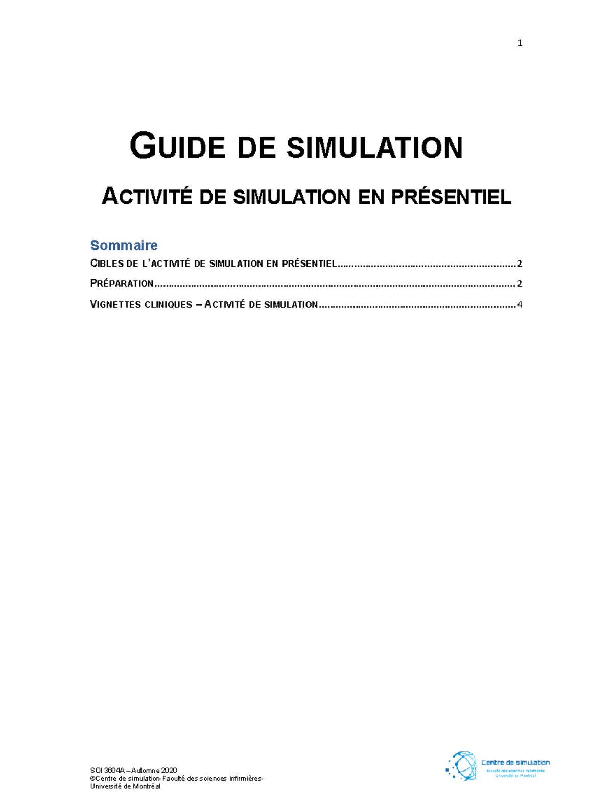 Guide de simulation - Activité de simulation 4 - GUIDE DE SIMULATION ...