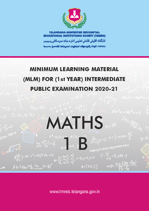 Maths 1A 1st YEAR Material Notes Jr Inter - BLUE PRINT OF MATHEMATICS ...