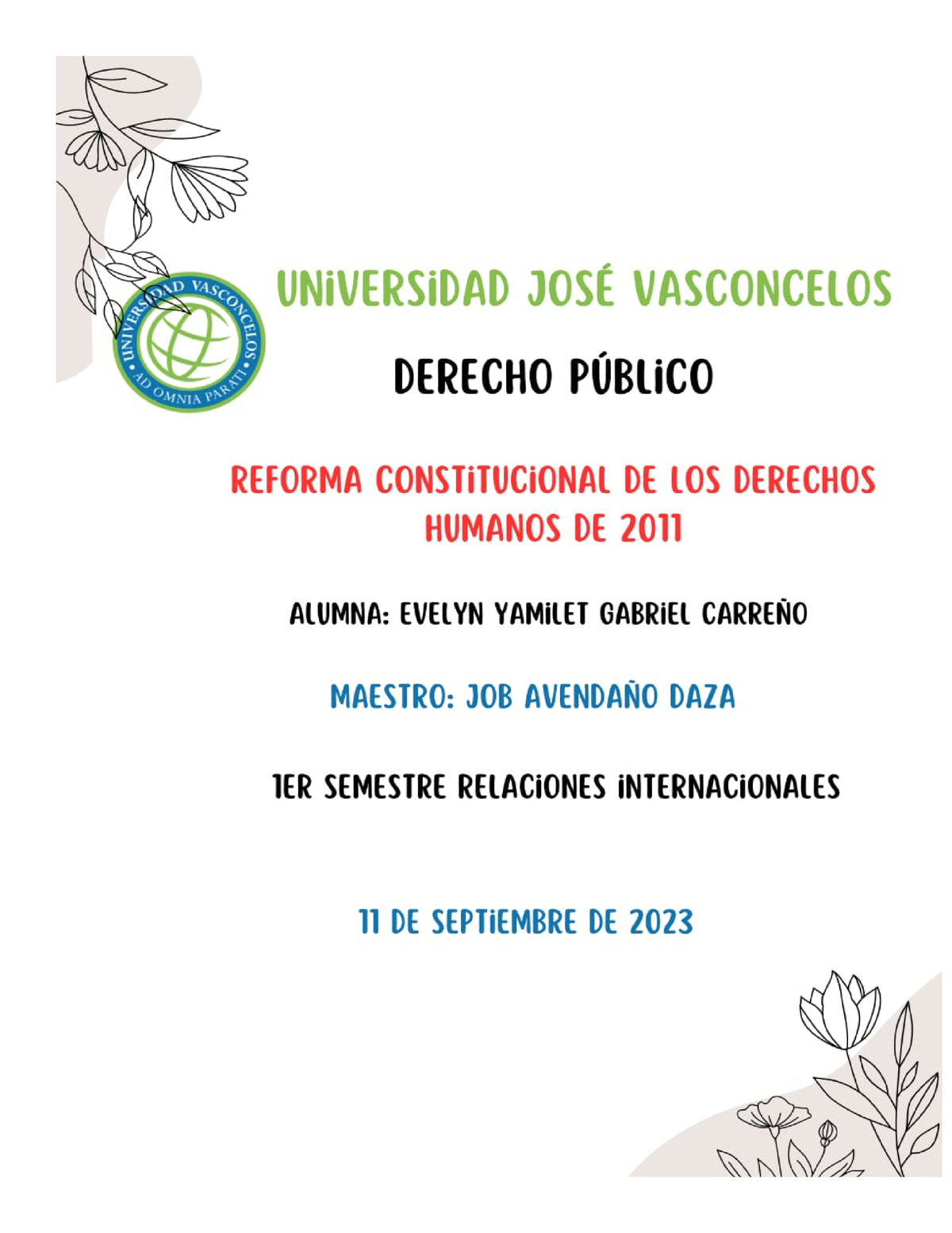 Reforma Constitucional DE LOS Derecho S Humanos DE 2011 ABP - REFORMA ...