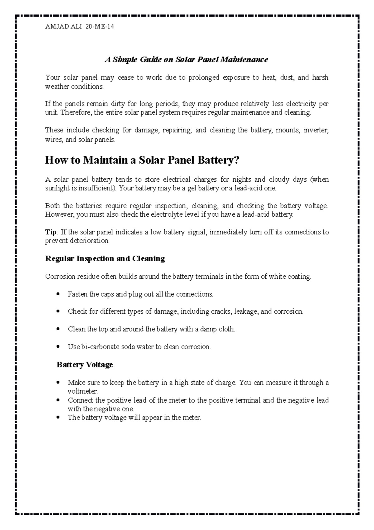 A Simple Guide on Solar Panel Maintenance - If the panels remain dirty ...