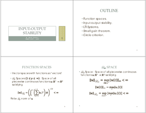 Lecture Notes Intro - 1 2 Outline WHY STUDY NONLINEAR SYSTEMS? • Why ...