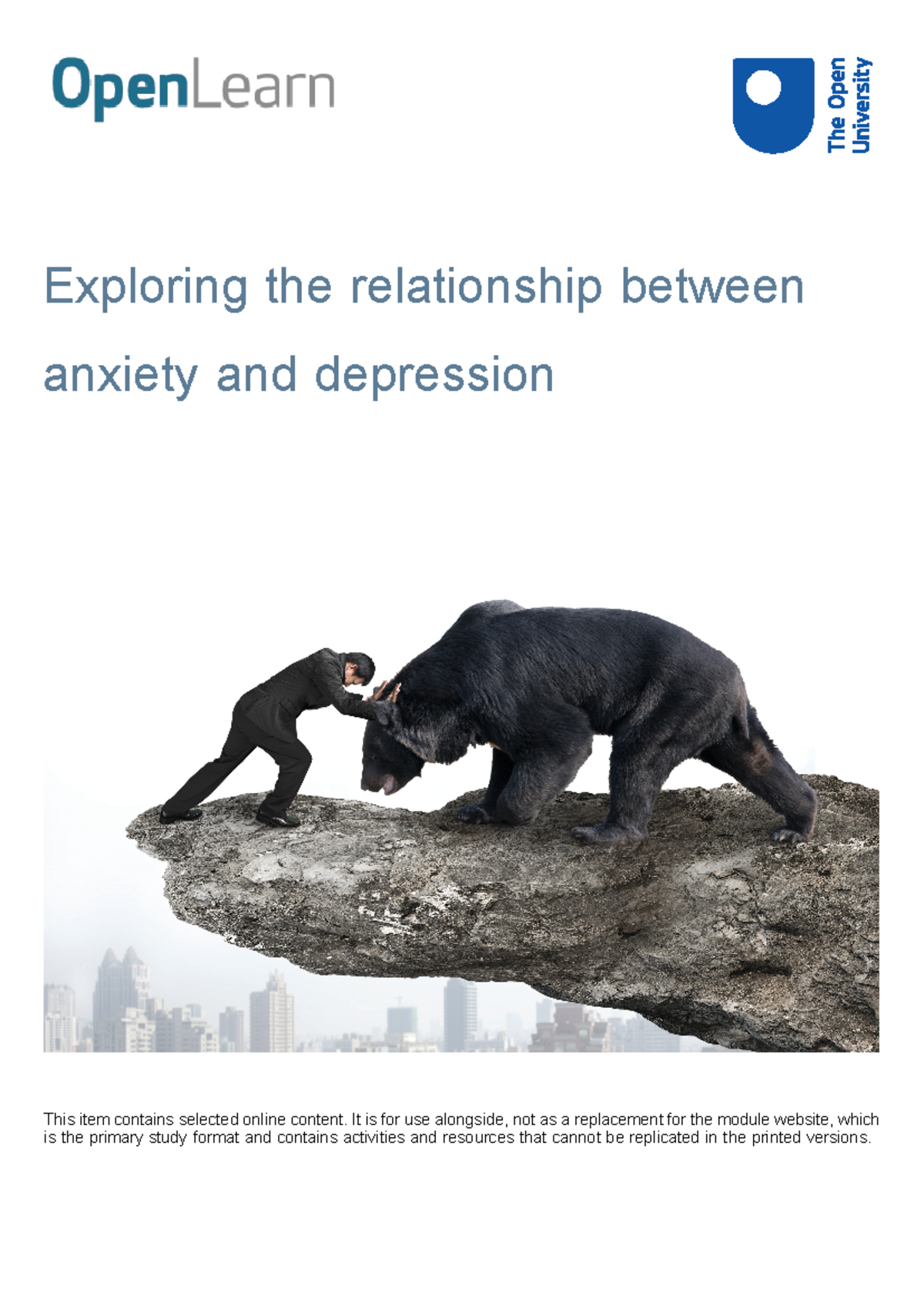Exploring the relationship between anxiety and depression printable ...