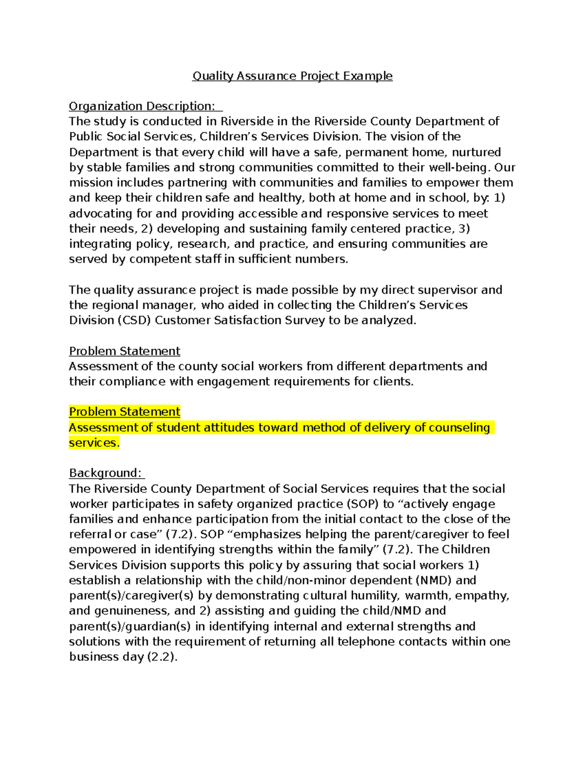 quality-assurance-project-sample-quality-assurance-project-example