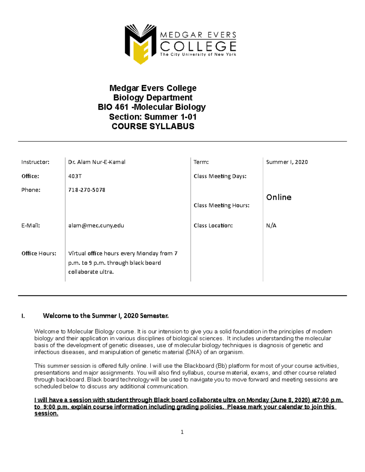 BIO461-01 Syllabus - The nurse is teaching a client about the function ...