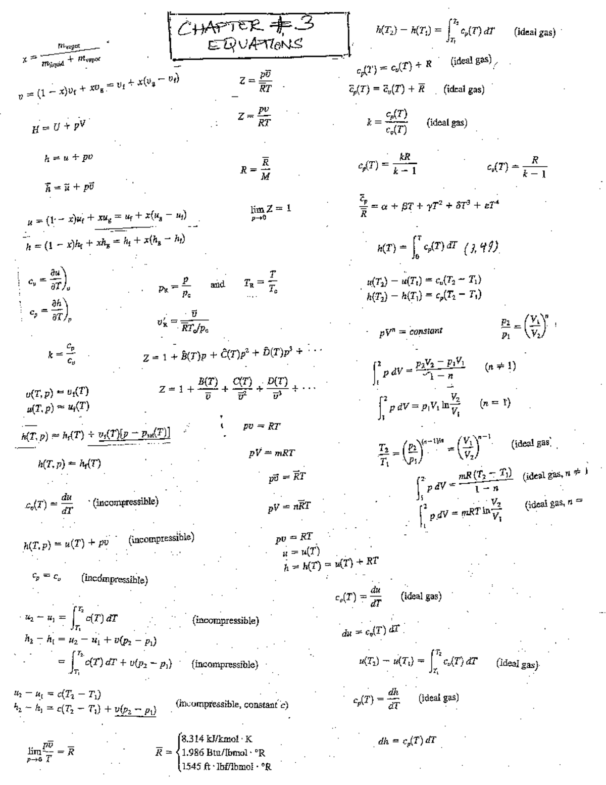 Formulas Chap 3, 4, 5 and 6 - ps 150 - Studocu