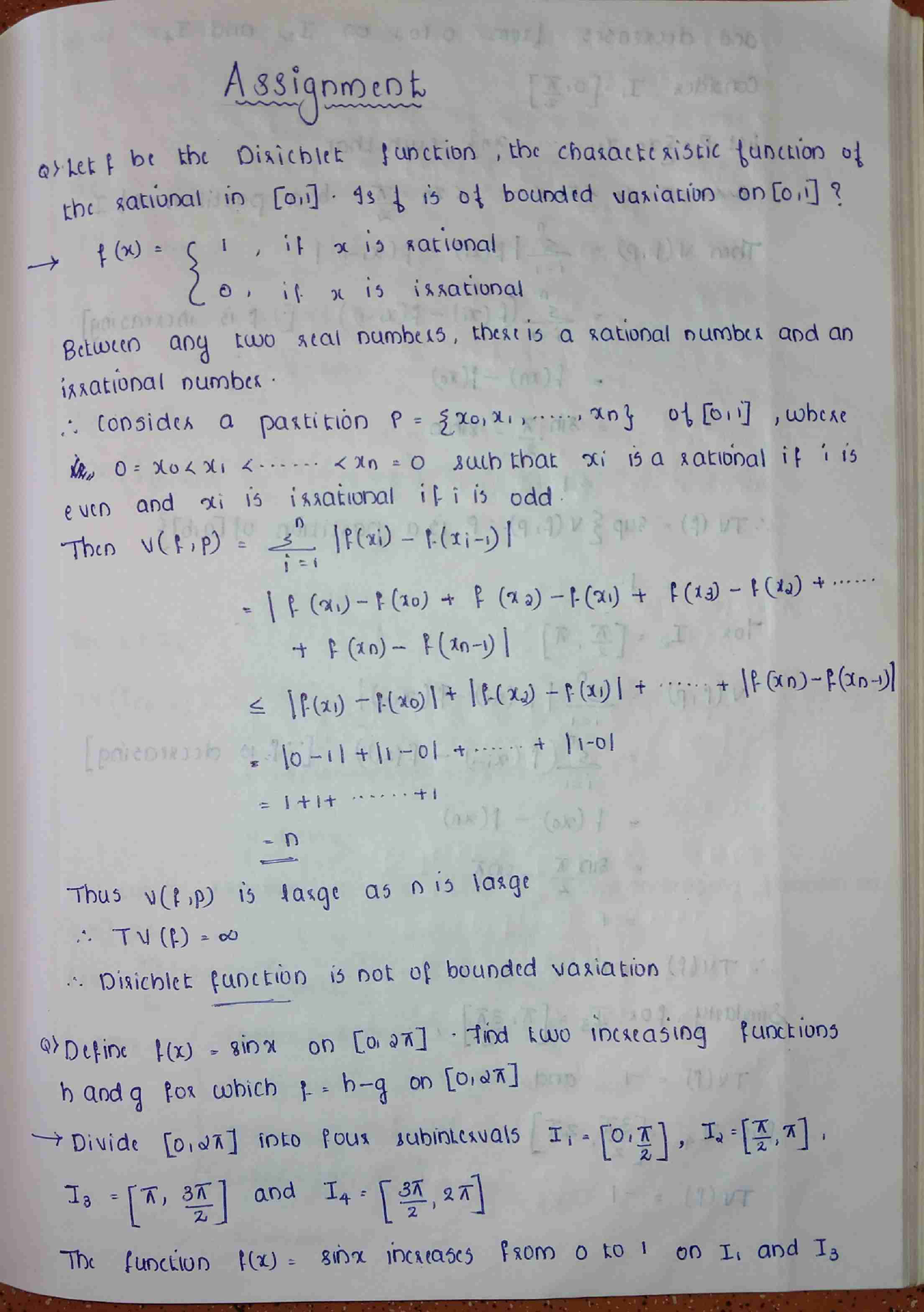 Real Analysis 6 - BCA Mathematics I - Studocu