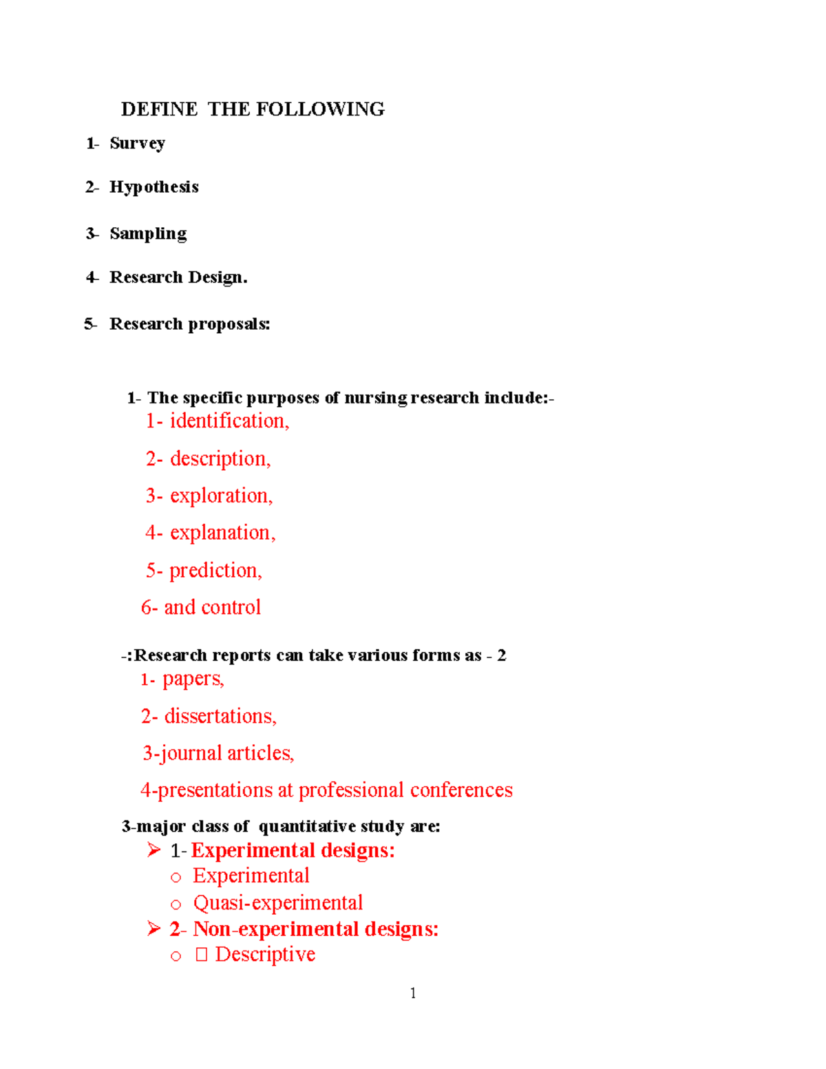 research question 1 proposed title a b c