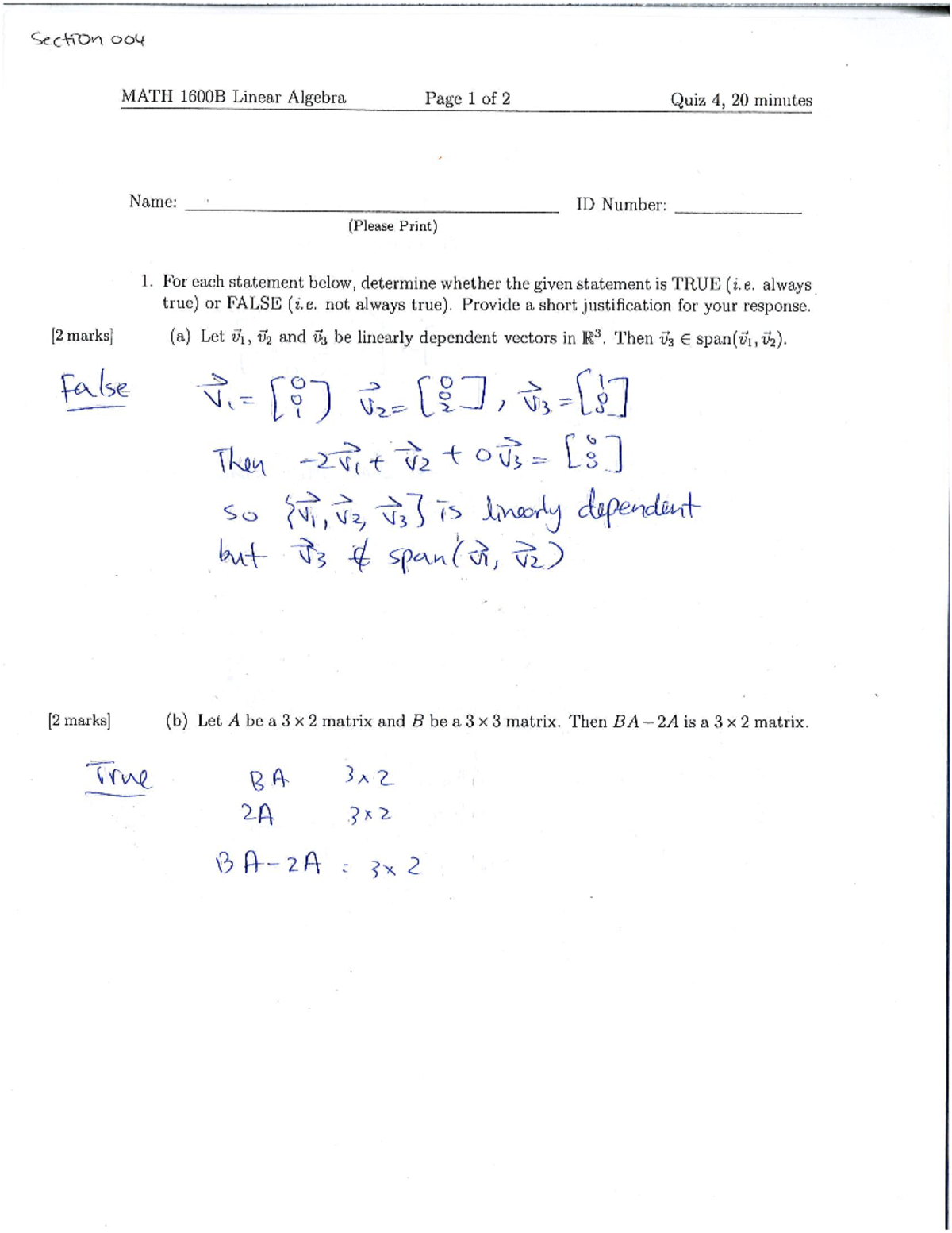 Q4 - Math 1600 - Studocu