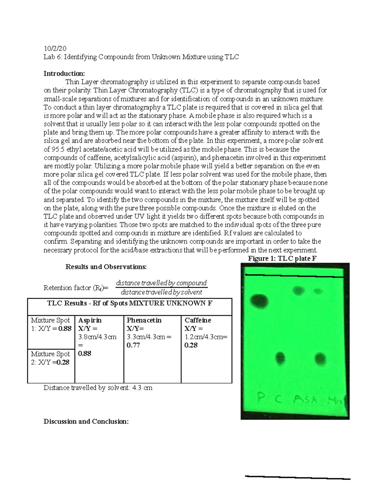 lab-6-report-identification-of-compounds-from-unknown-mixture-10-2