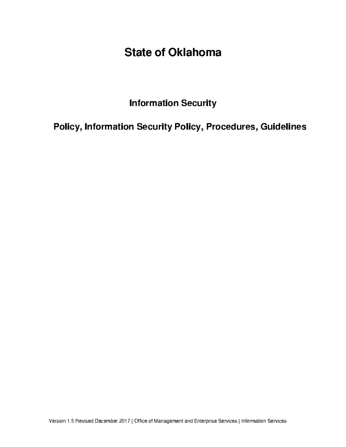 Info Sec PPG - Notes - Version 1 Revised December 2017 | Office of ...