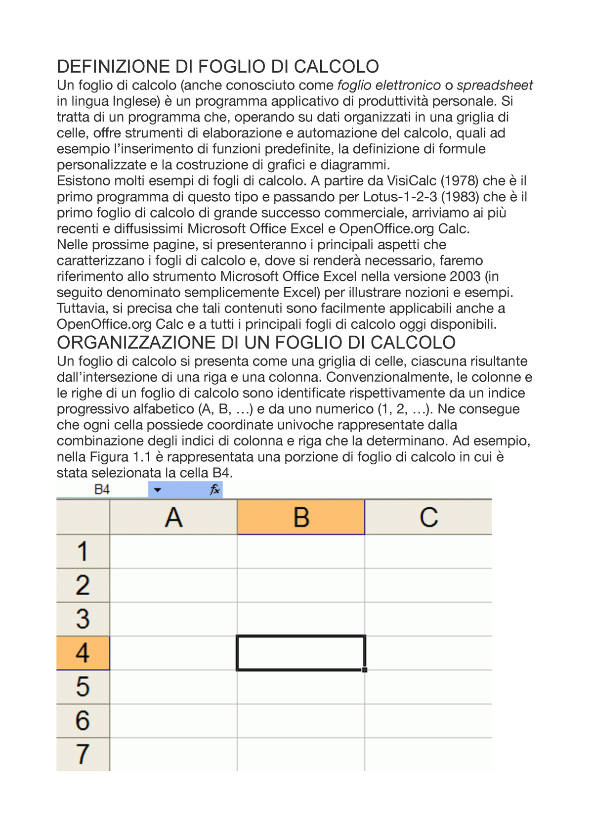 Excel Fogli Di Calcolo Definizione Di Foglio Di Calcolo Un Foglio Di Calcolo Anche Conosciuto 5629