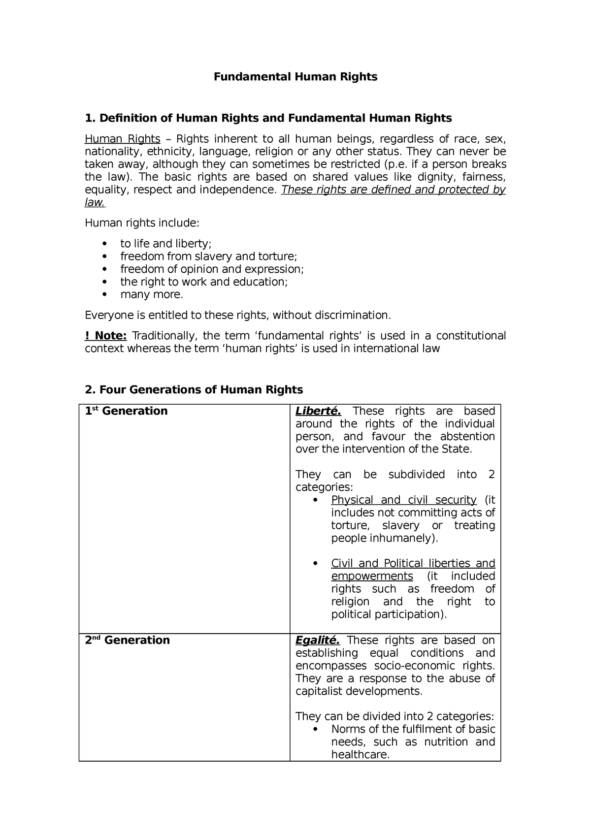 Fundamental Human Rights Fundamental Human Rights Definition Of Human 