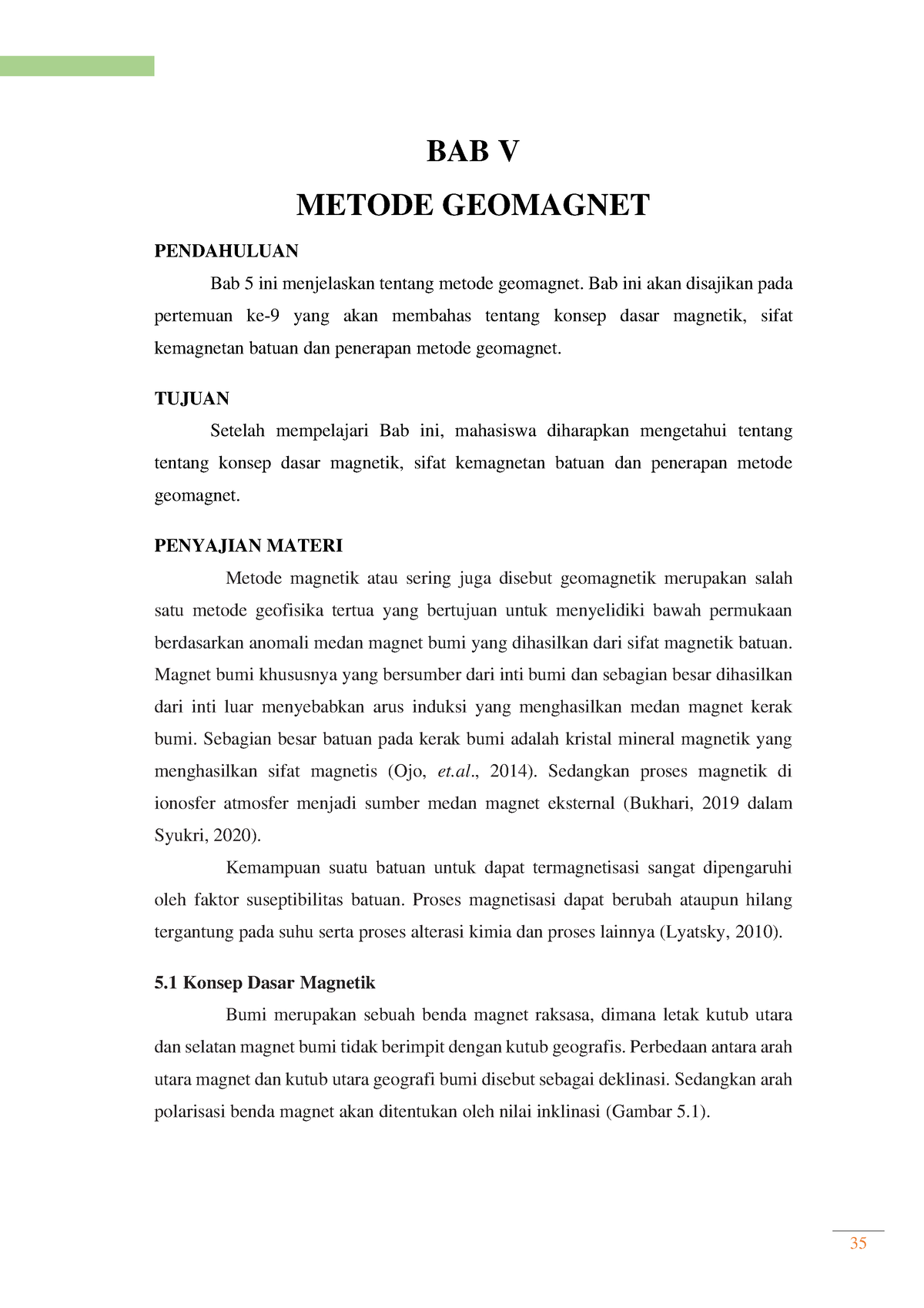 Modul Pengantar Geofisika Bab 5 Metode Geomagnet - BAB V METODE ...