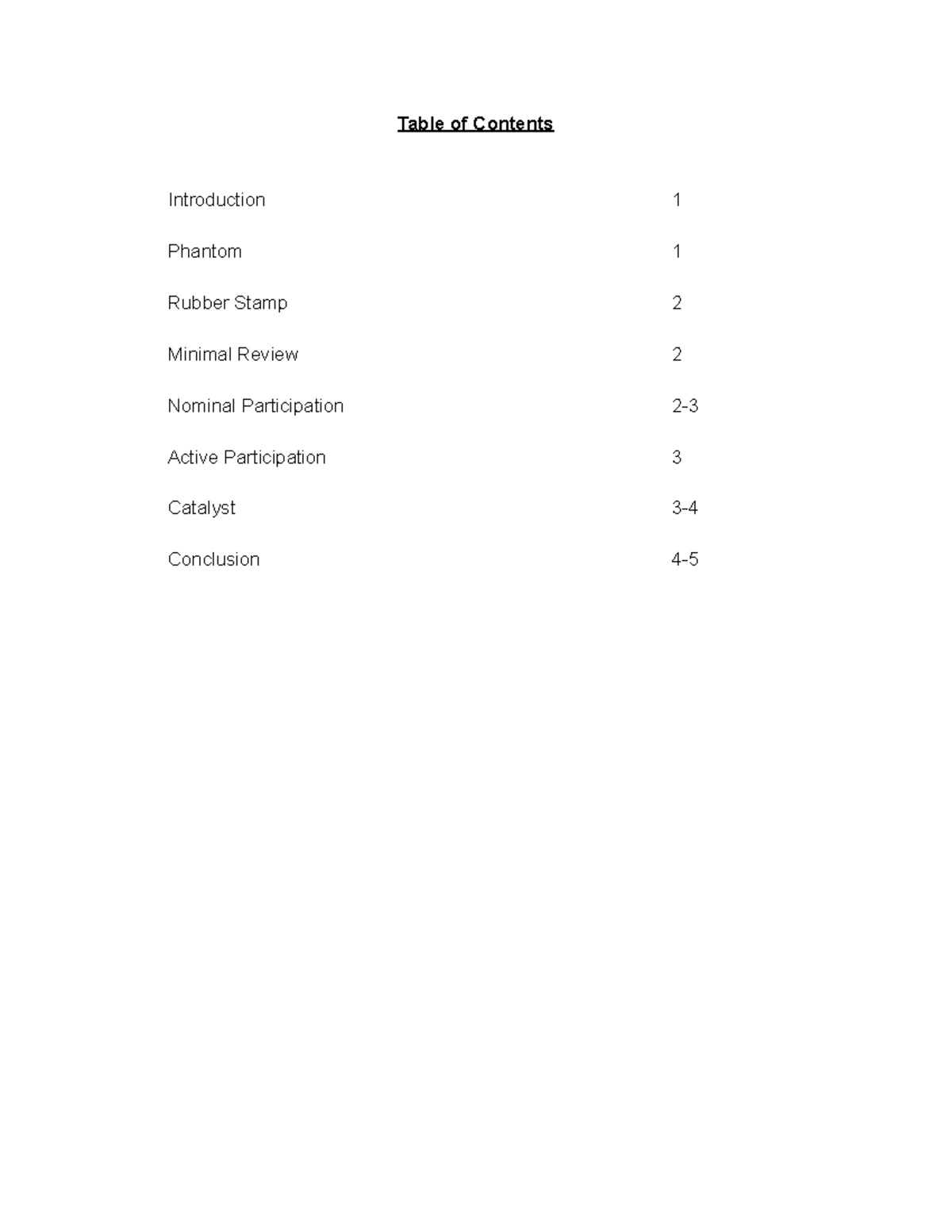 Board of Directors Research Paper Table of Contents Introduction