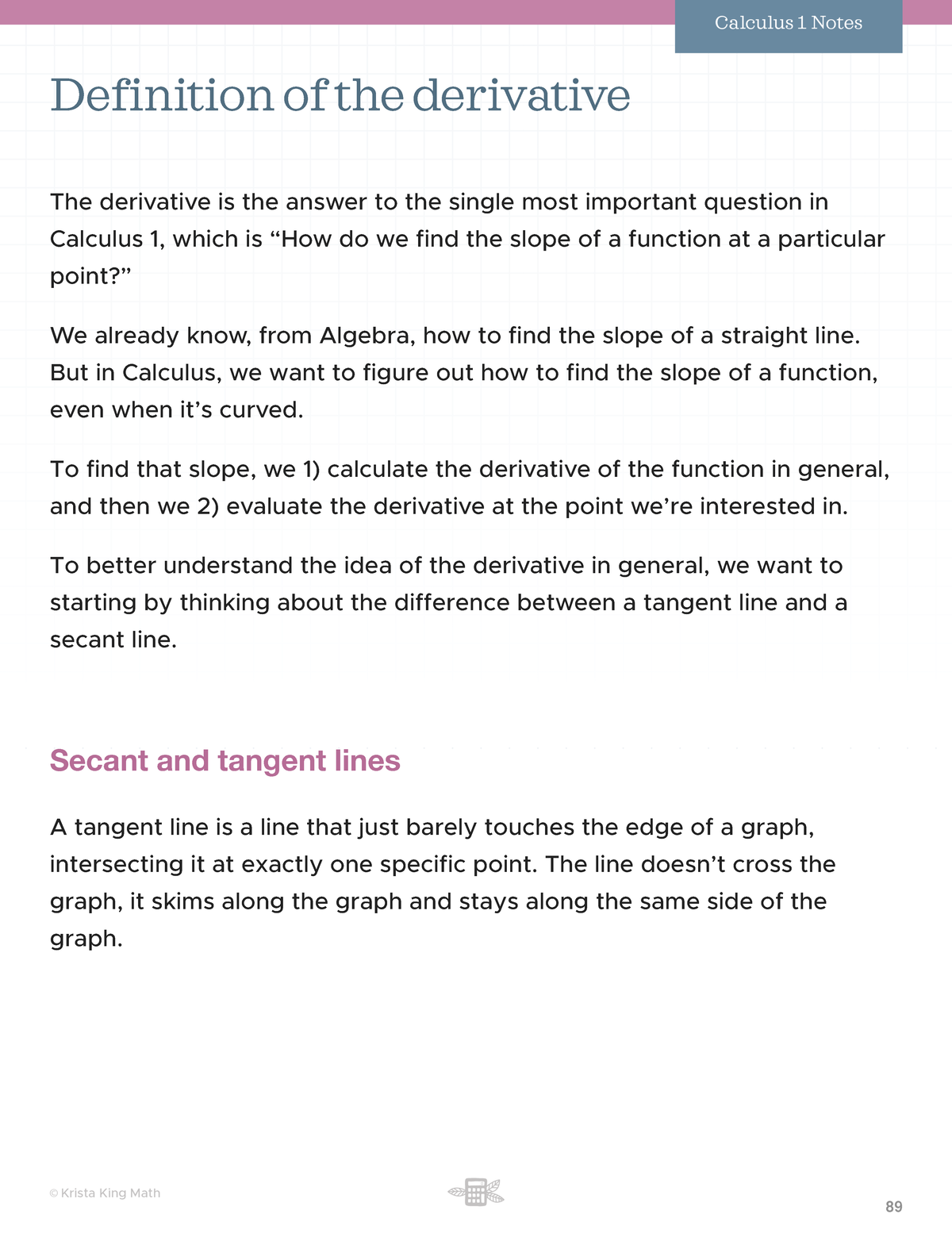 33871464 Definition of the derivative - Definition of the derivative ...