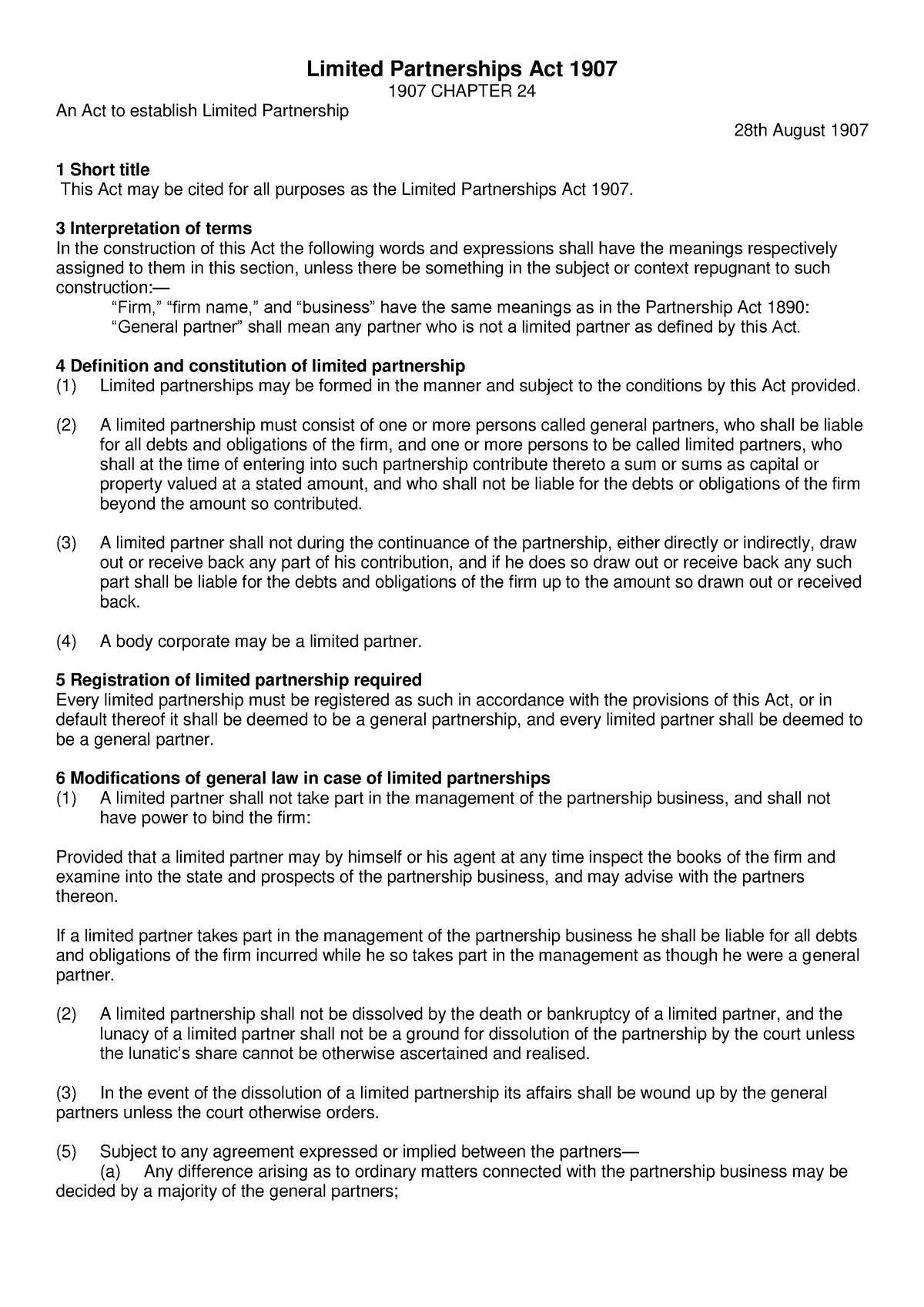 Limited Partnerships Act 1907 3 Interpretation Of Terms In The   Thumb 1200 1697 