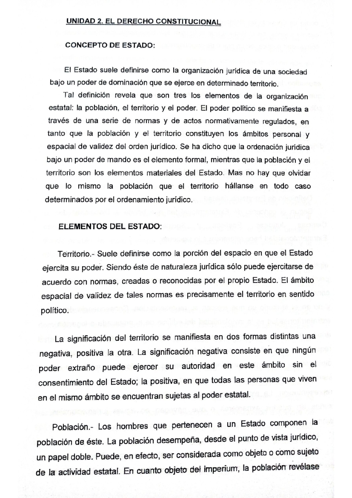2 Derecho constitucional - UNIDAD 2. EL DERECHO CONSTITUCIONAL CONCEPTO ...