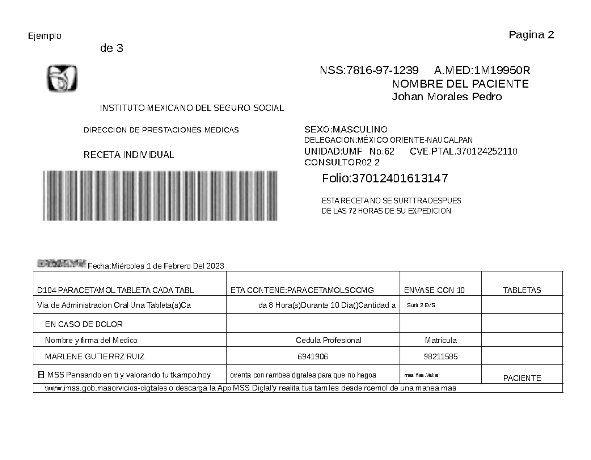 Screenshot 20230202 120427 - Ejemplo Pagina 2 de 3 NSS:7816-97-1239 A ...