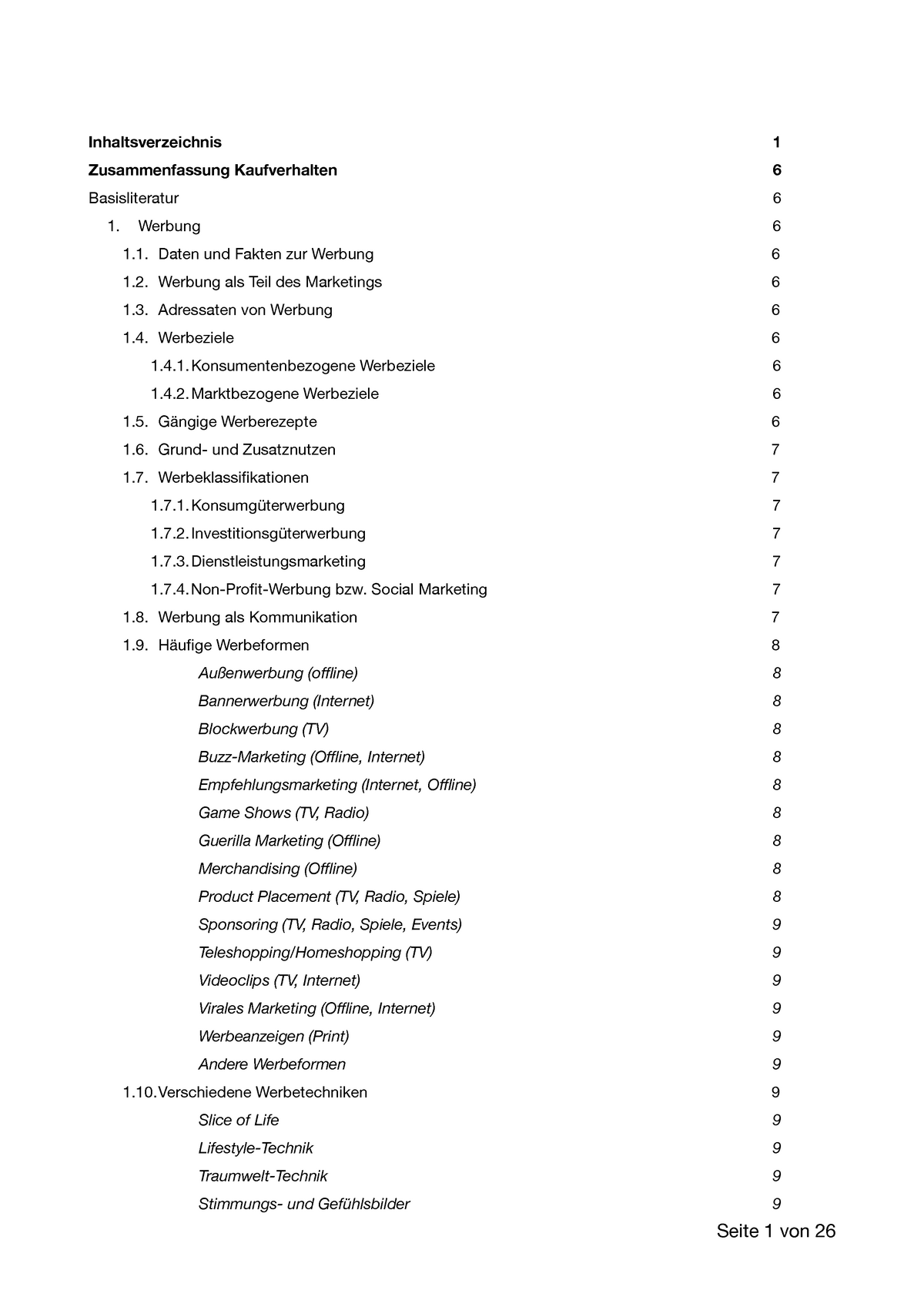 Zusammenfassung Folien+Buch - Inhaltsverzeichnis Inhaltsverzeichnis 1 ...