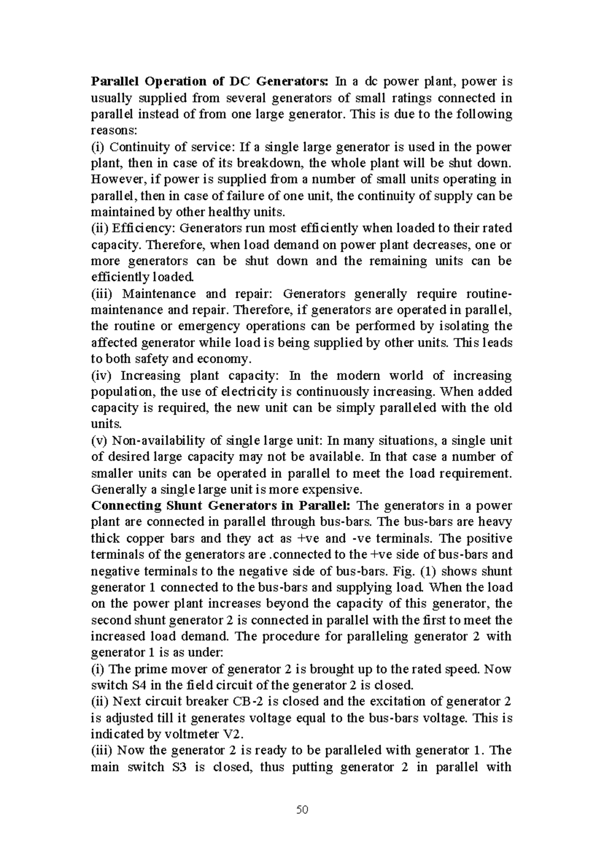 DC Machines part3 Parallel Operation of DC Generators In a dc power