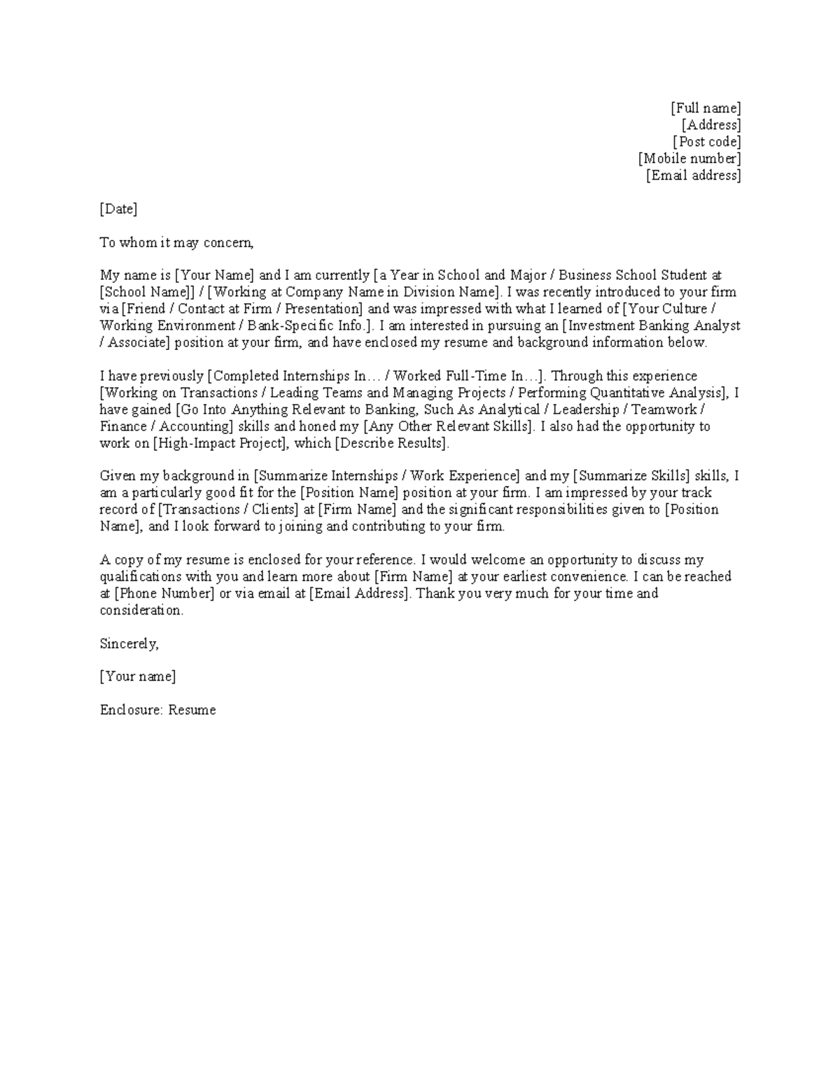 Coverletter Template of the way we should make a cover letter - [Full ...