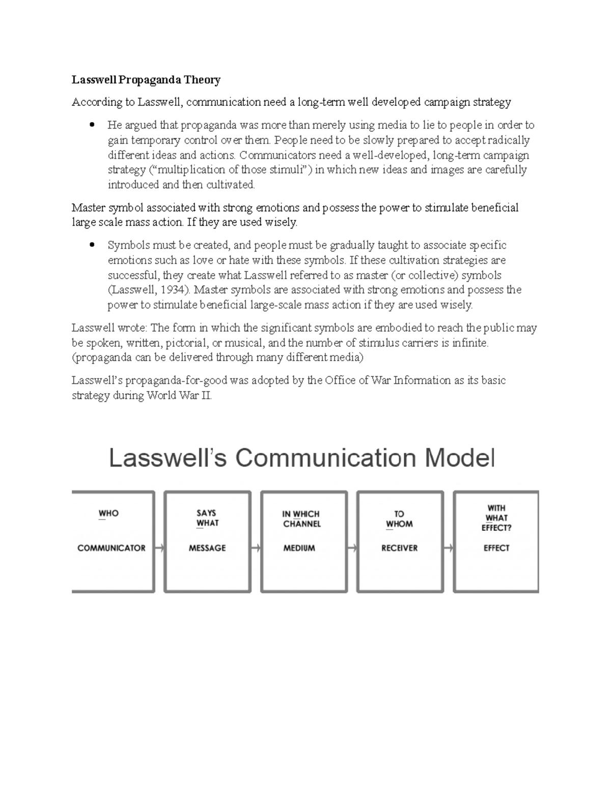 Propaganda Theory - Lasswell Propaganda Theory According To Lasswell ...