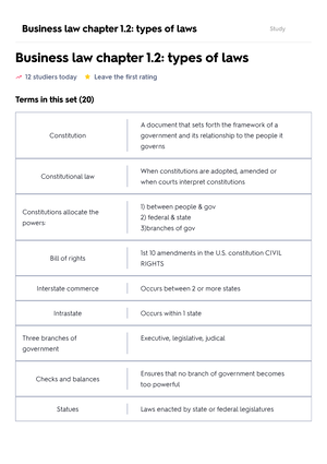 Business Law-Law Purposes And Sources Flashcard - Business Law-Law ...