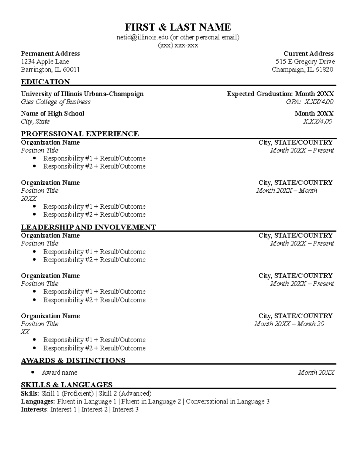 resume help uiuc