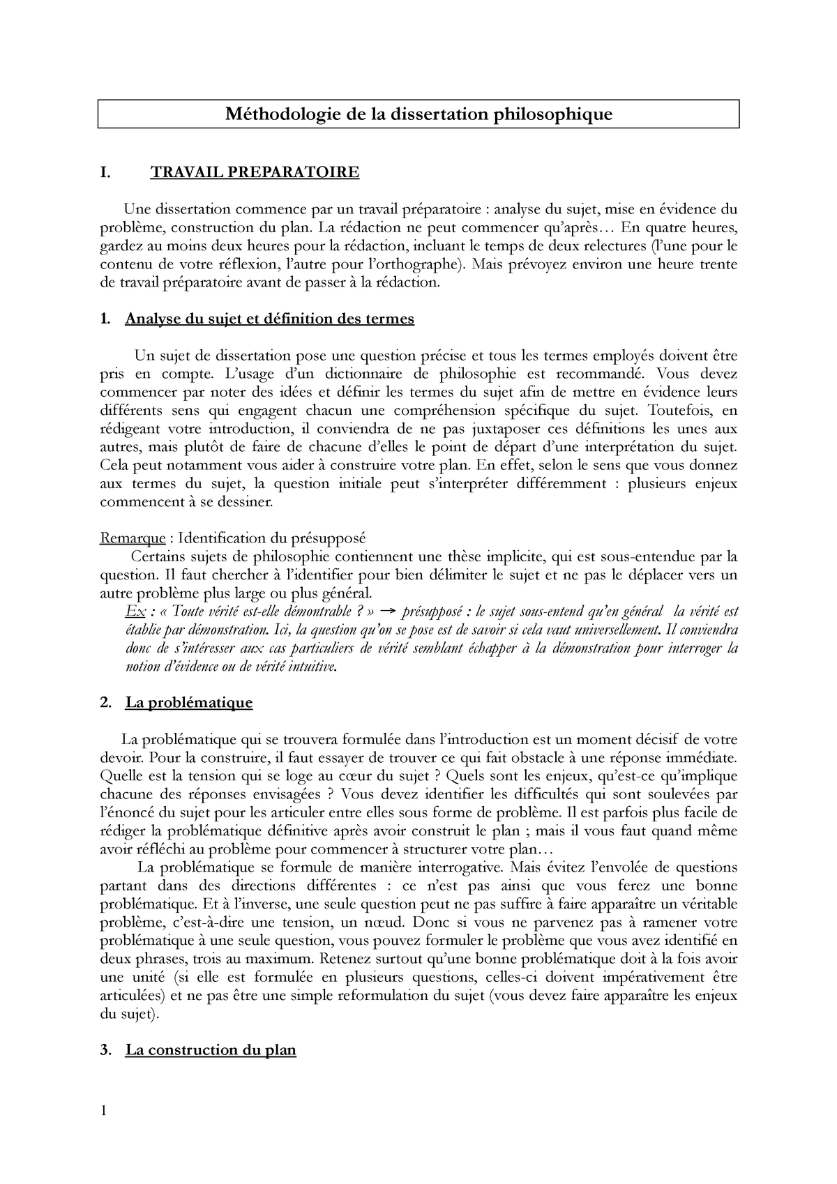 dissertation philosophique methodologie pdf