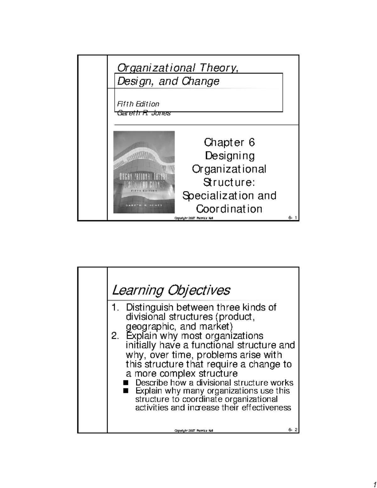 Modul Manajemen Organisasi Week 06 - Organizat Ional Theory, Design ...