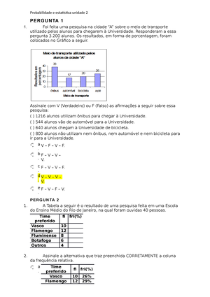 Probabilidade E Estatística Unidade 3 - Mo = 18,5° ; Mo = 21,5° E Mo ...