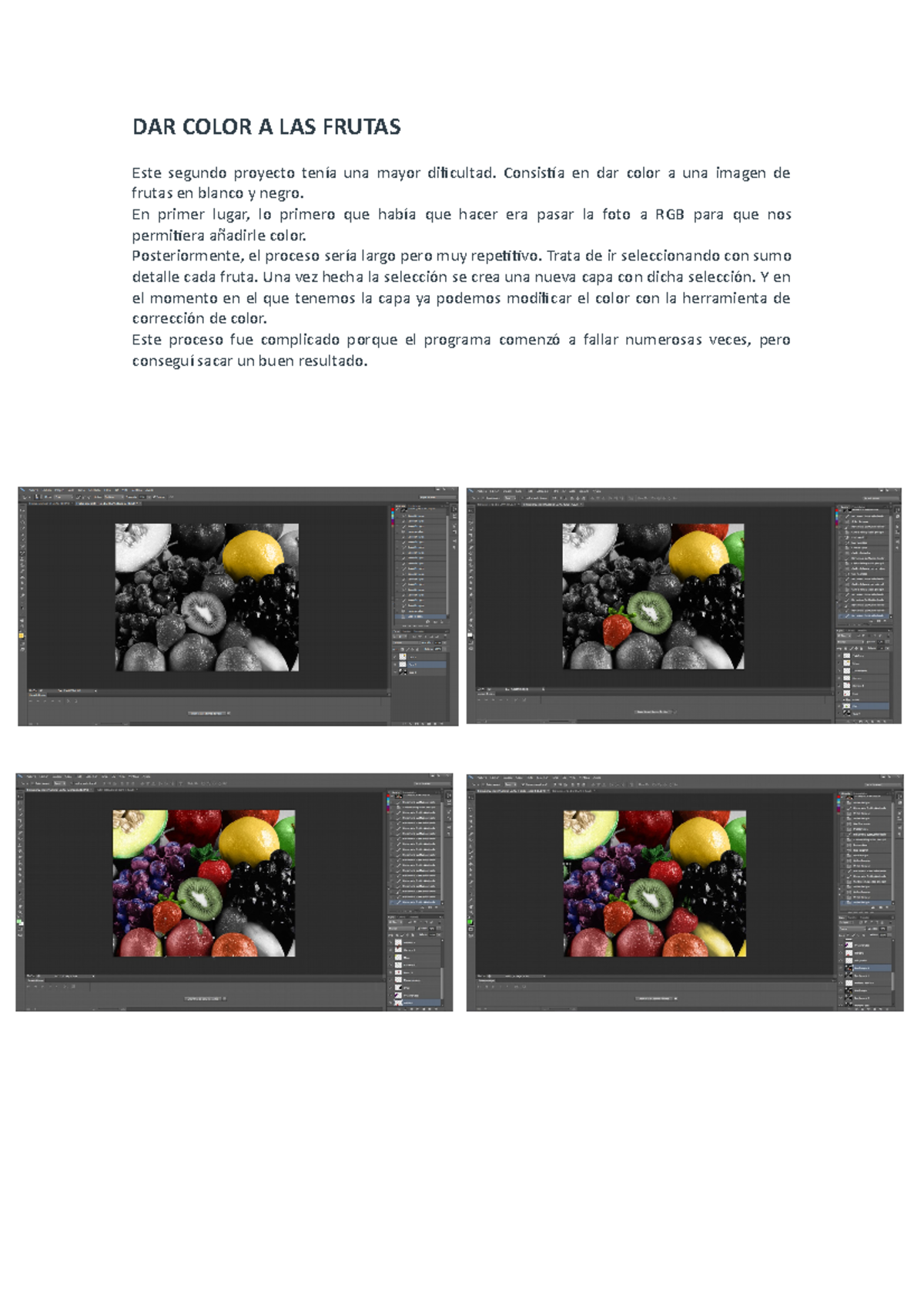 DAR Color A LAS Frutas - hgsth - DAR COLOR A LAS FRUTAS Este segundo ...