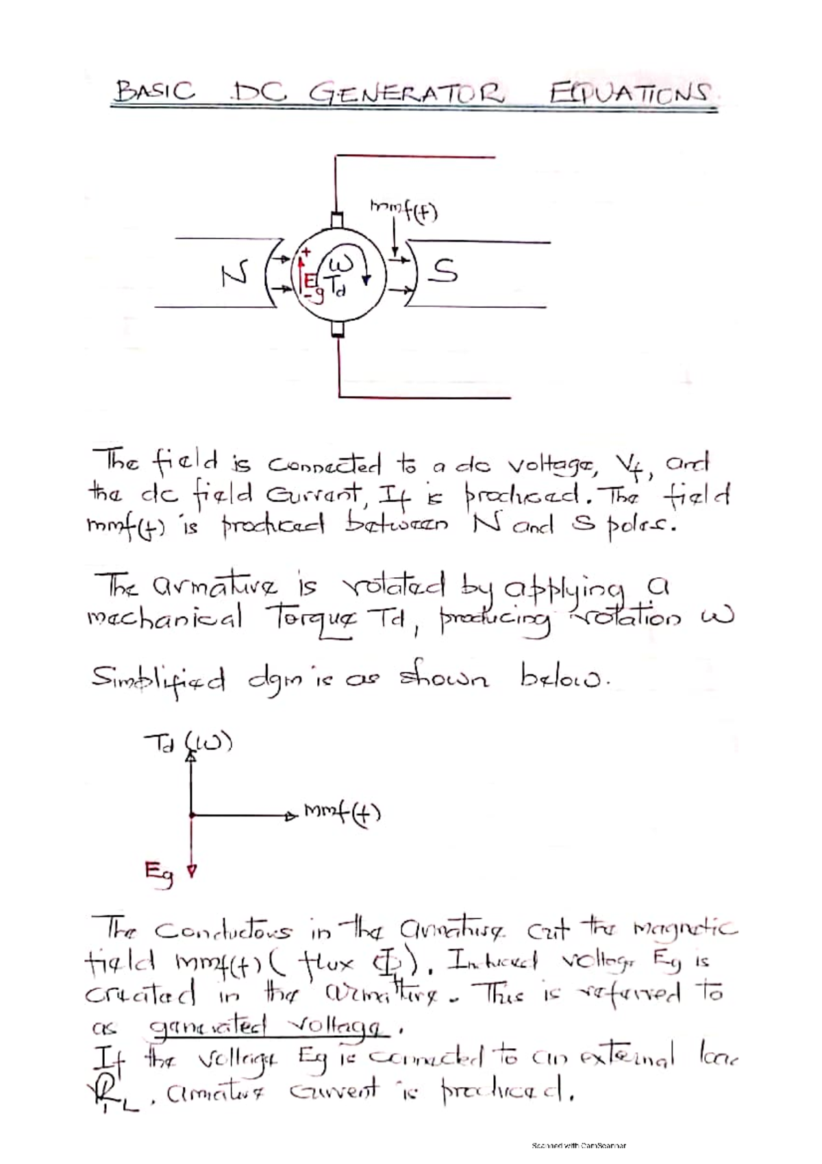 Basic DC generator equations Electronic Commerce Studocu