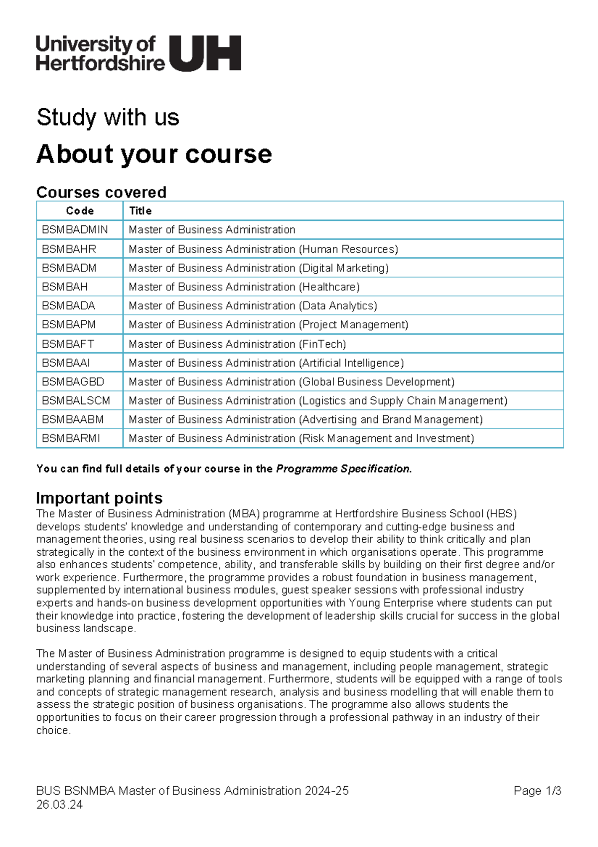 2024 about your course master of business administration human ...