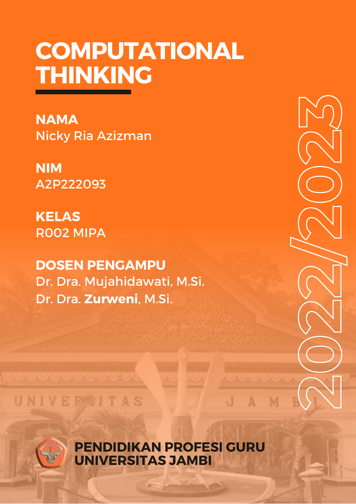 CT - T1 - 4D - Computational Thinking - COMPUTATIONAL THINKING 2022 ...