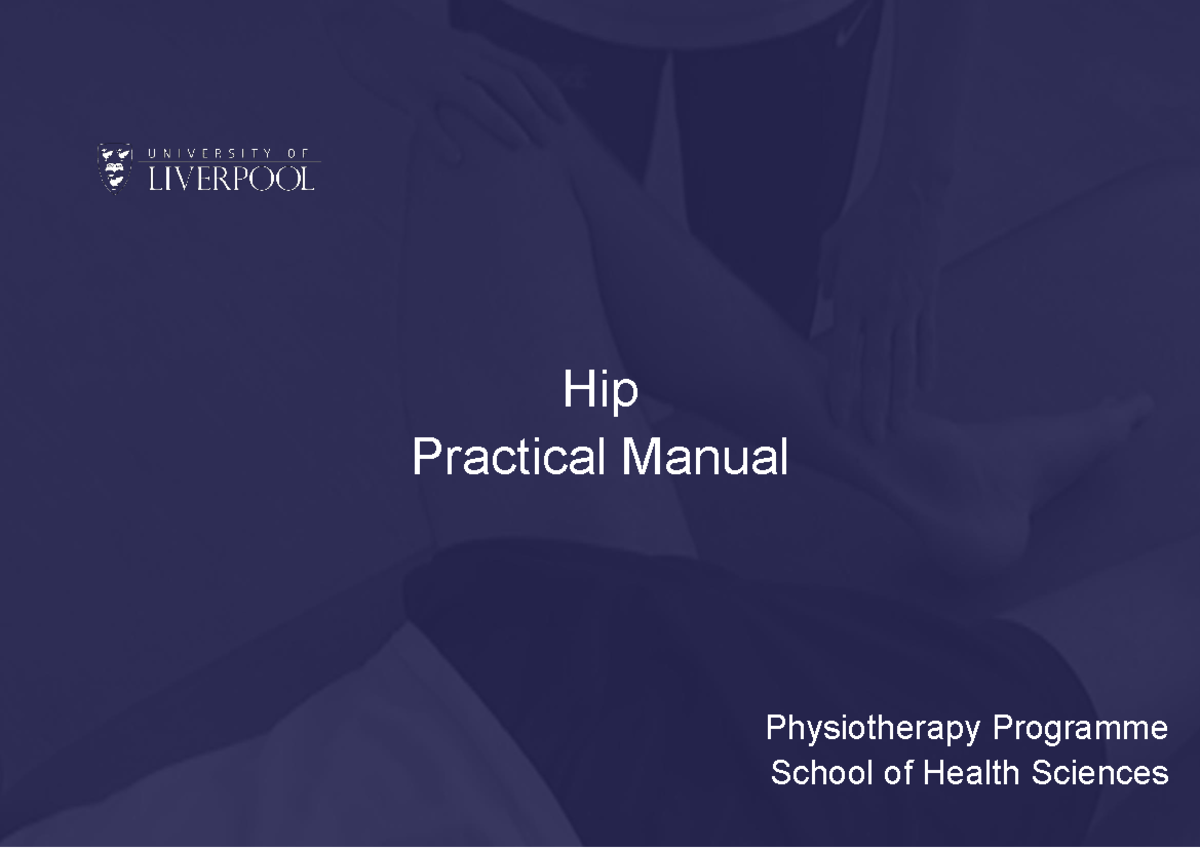 Anatomy Practical Manual - Hip - 1 Hip Practical Manual Physiotherapy ...
