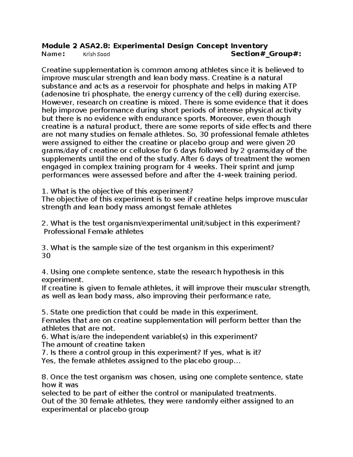 Module 2 ASA copy - Tutorial woerk - Module 2 ASA2: Experimental Design ...