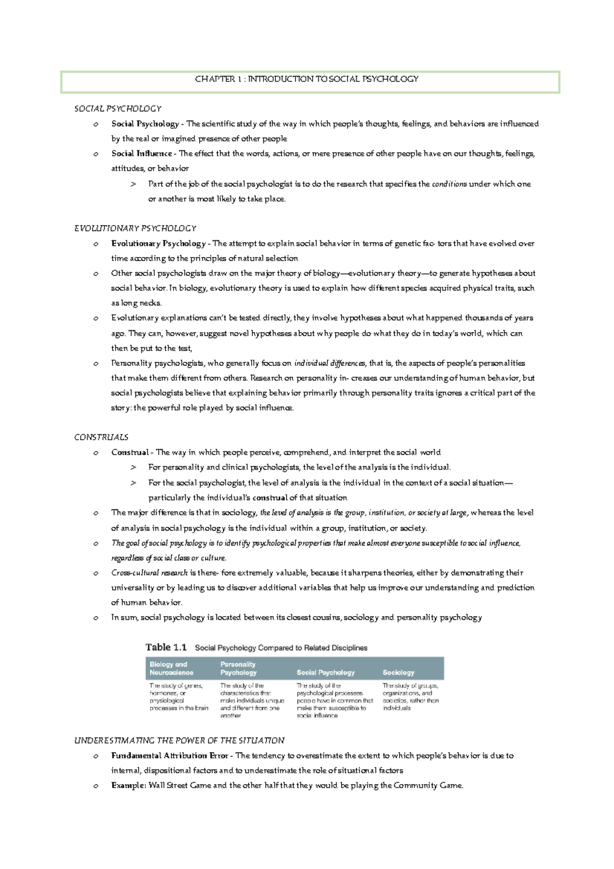 Chapter 1 - Notes from textbook reading - CHAPTER 1 : INTRODUCTION TO ...