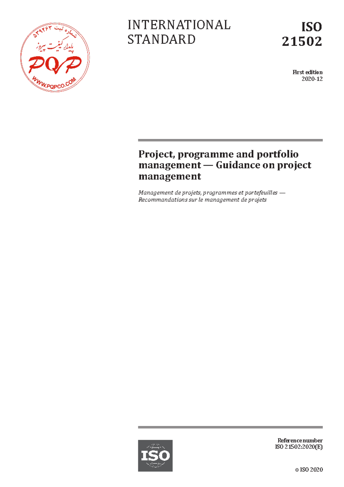 ISO 21502 - Ingles - Project, programme and portfolio management ...