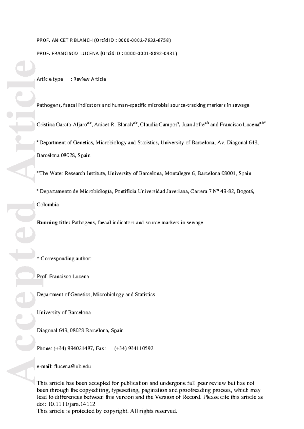 Jam - non - Accepted Article This article has been accepted for ...