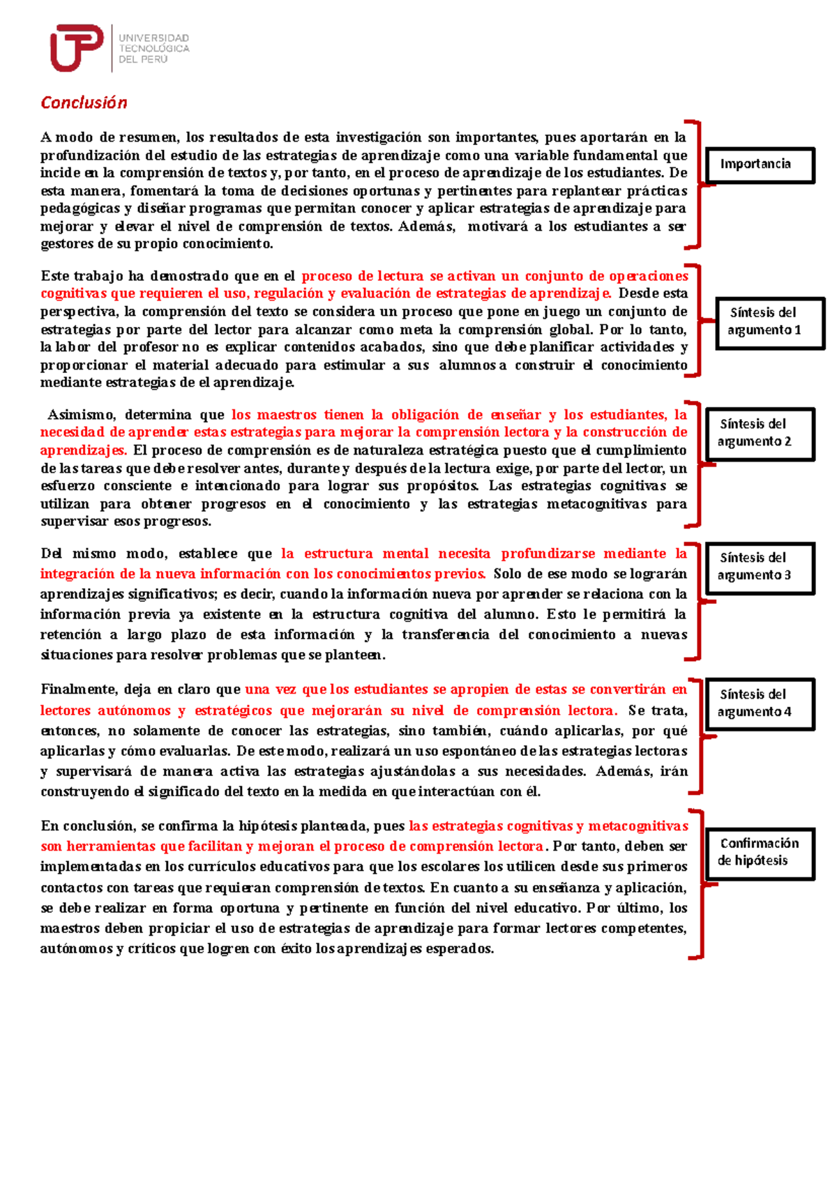 Modelo Conclusión Artículo De Investigación Conclusión A Modo De