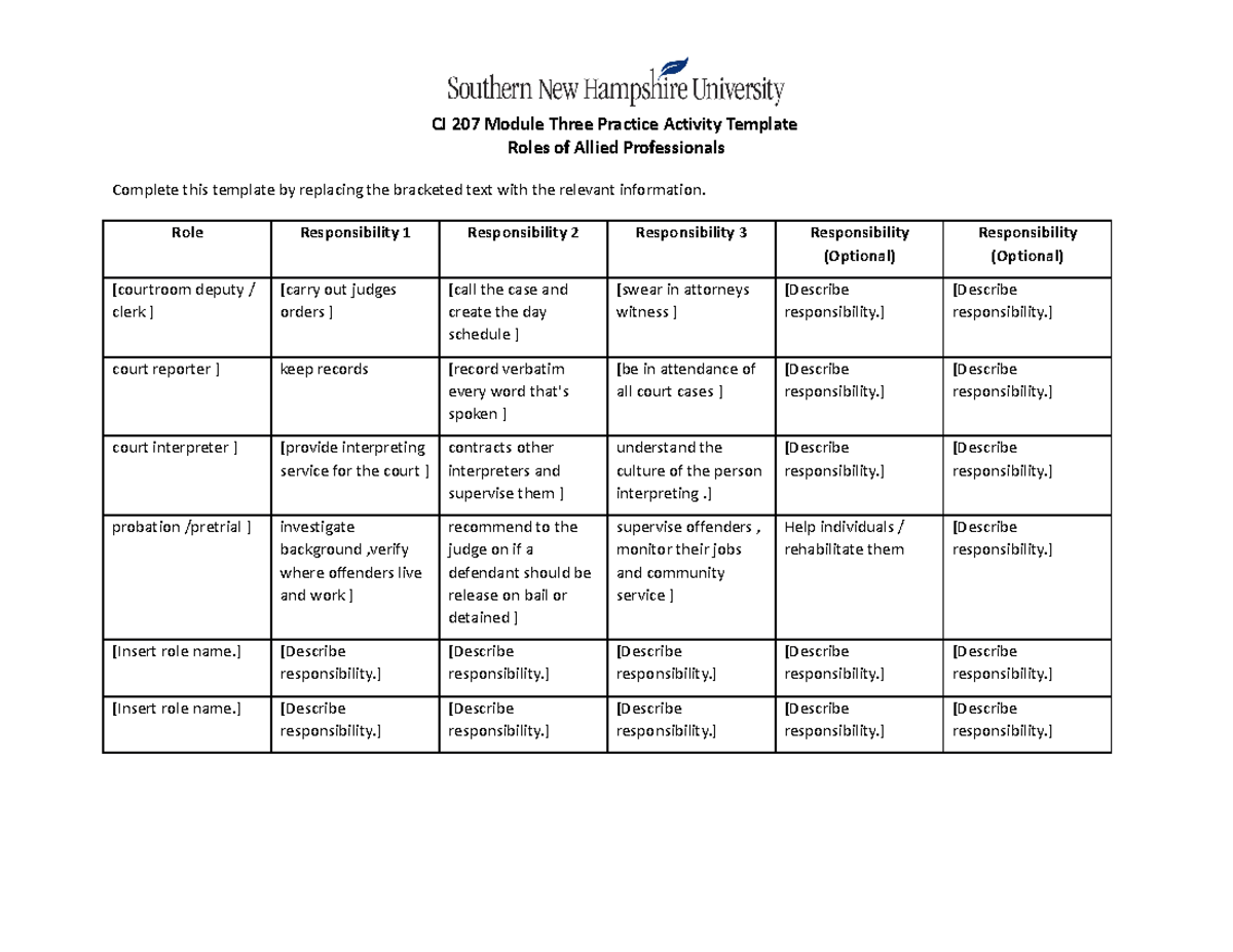 CJ-207 Practice Activity 3-1 Template - CJ 207 Module Three Practice ...