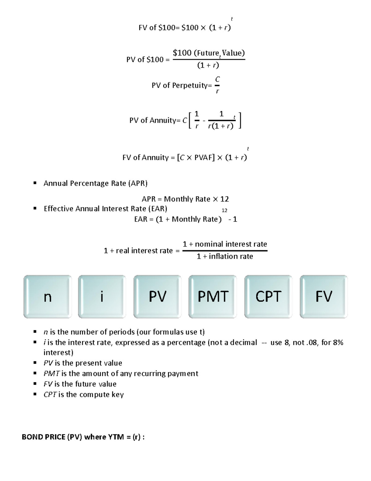 Exam 1 Formulas Warning Tt Undefined Function 32 Warning Tt