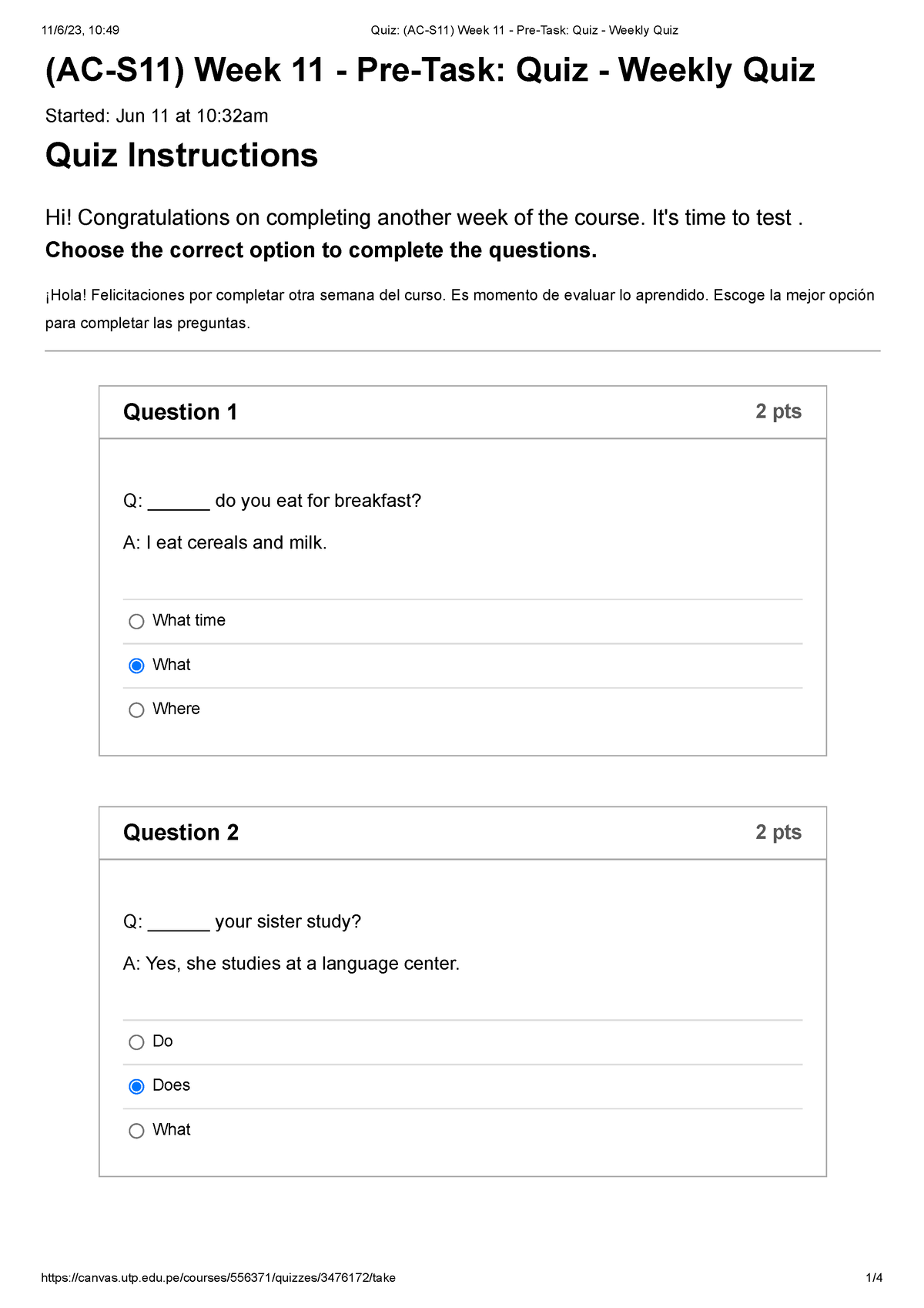 Quiz (AC-S11) Week 11 - Pre-Task Quiz - Weekly Quiz - (AC-S11) Week 11 ...