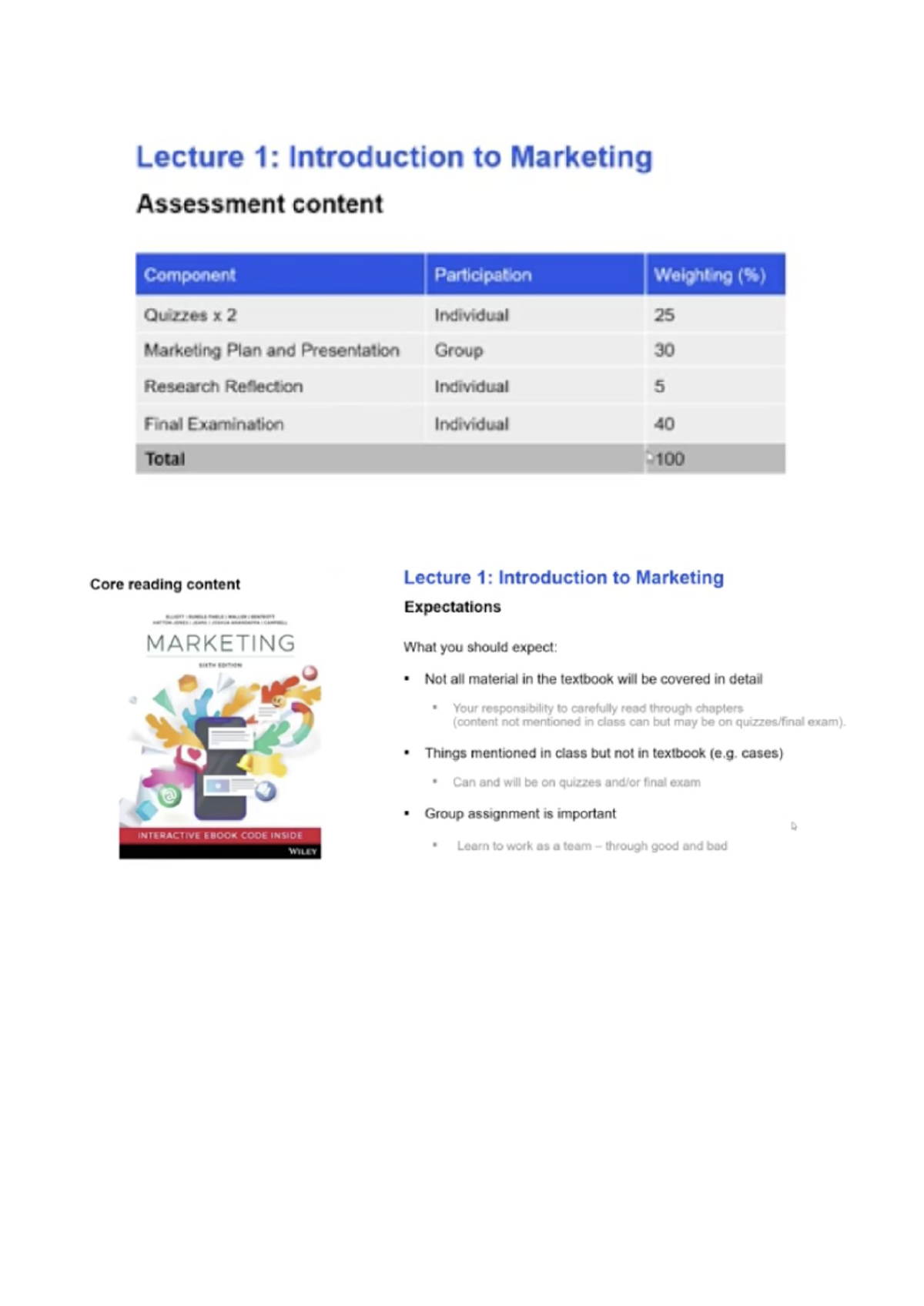 24109 Marketing and customer value - Lecture 1: Introduction to ...
